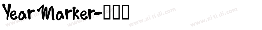 Year Marker字体转换